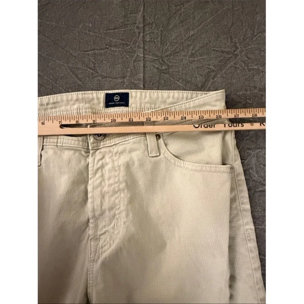 AG Adriano Goldschmied The Everett Slim Straight Pant Beige 33x32 1794SUDPBRPLTV